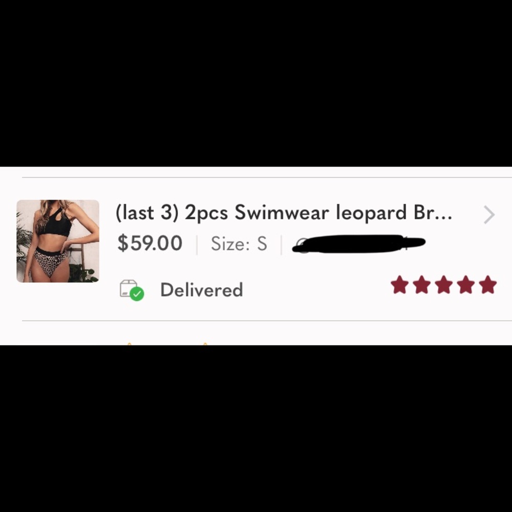 (last 1) 2pcs Swimwear leopard Brazilian bikini - Picture 2 of 7